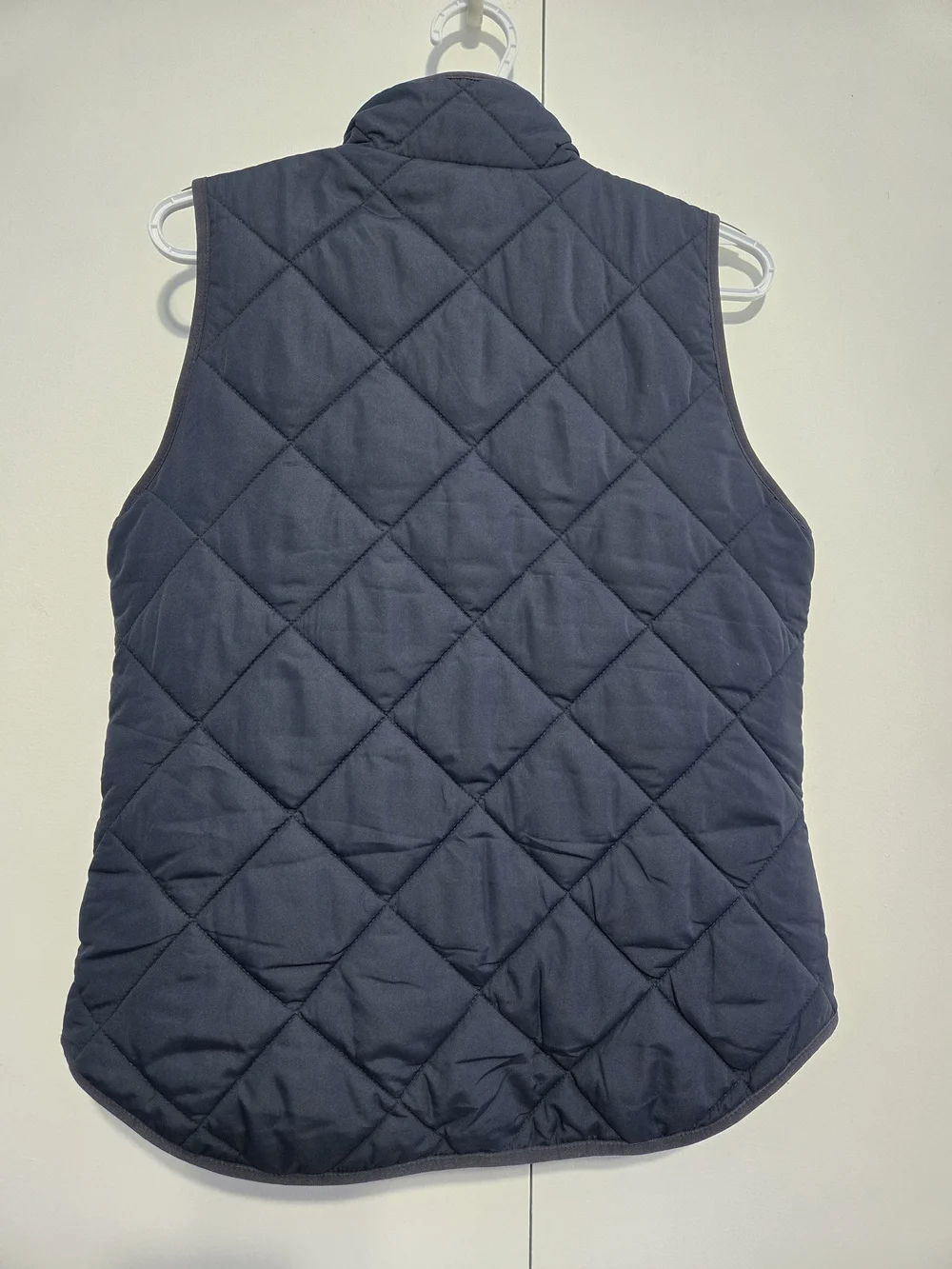 J.Crew Mercantile Quilted Vest Womens Small Navy Blue‎ Lightweight Puffer Zip